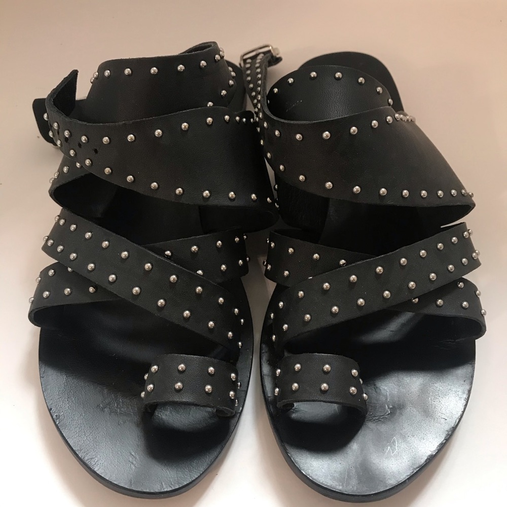 NWOT Sol Sana Ankle Buckle Studded Sandals